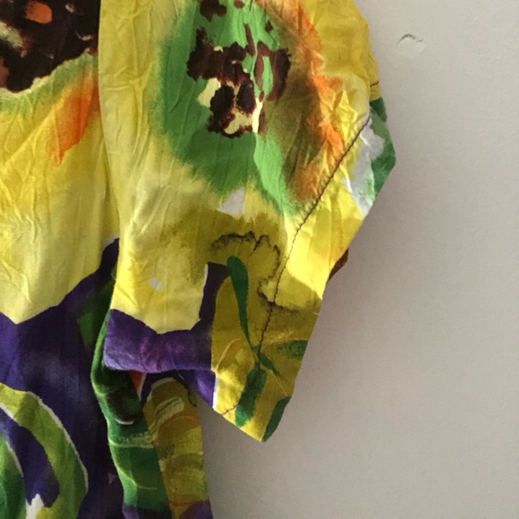 Vintage Jams World Hattie Tiered Mini Dress in Mixed Poppy Print Size Small - Picture 4 of 16